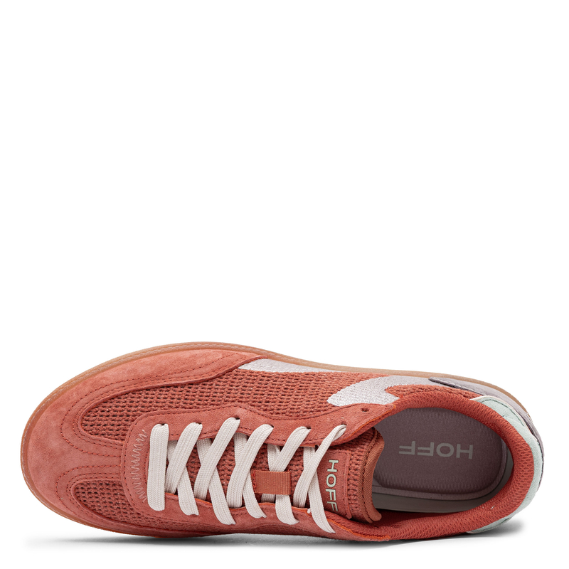 Hoff Breathable Mesh Leather Sneakers Women’s Retro Terracotta Red 12519017