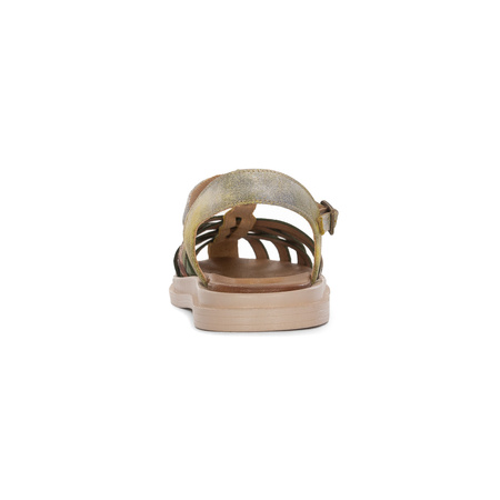 Maciejka Women's Leather Yellow Sandals
