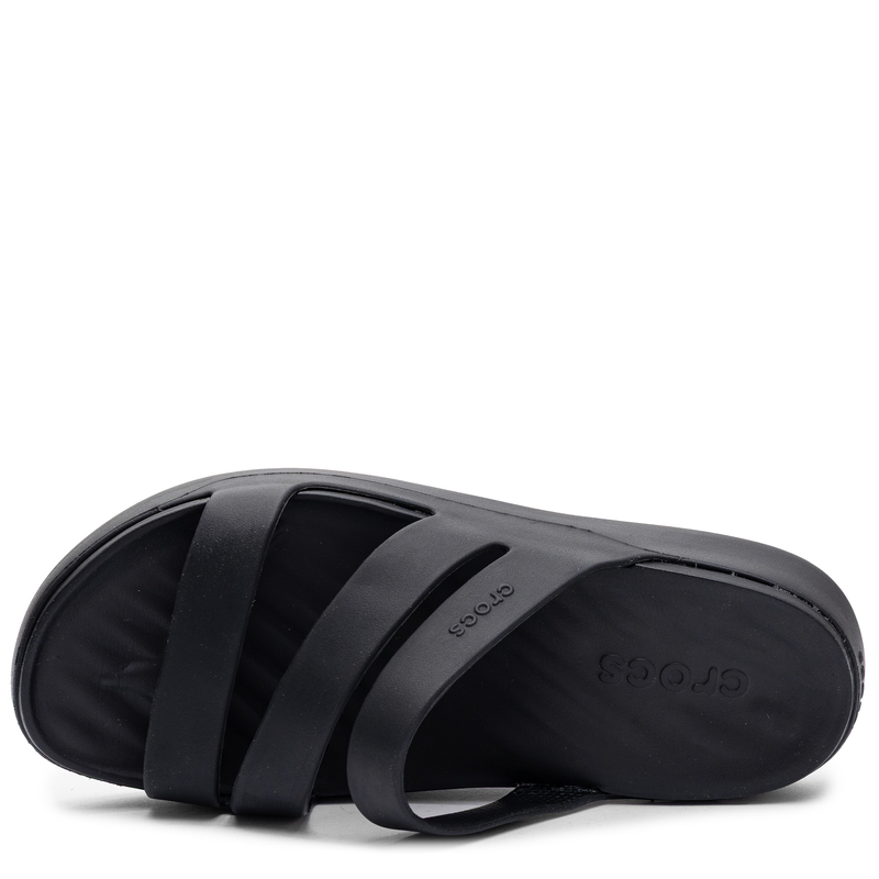 Crocs Getaway Triple Strap Slide Klapki Damskie Czarne 209587-001