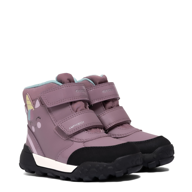 Geox Botki Dziewczęce Dark Purple