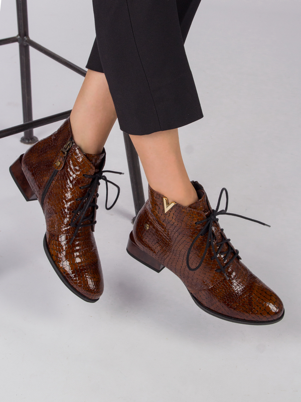 Maciejka 5743C-02/00-7 Women's Brown Leather Boots