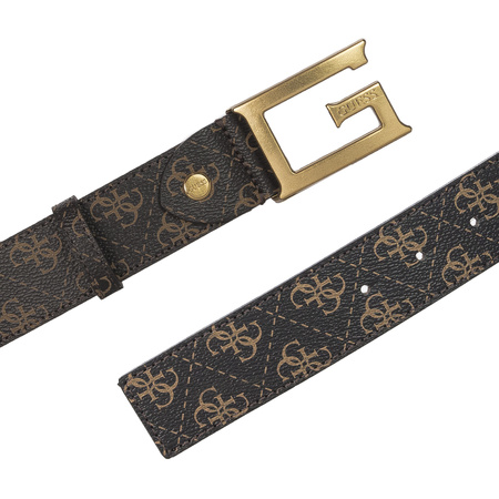 Guess Women's Latte Logo Beige Belt