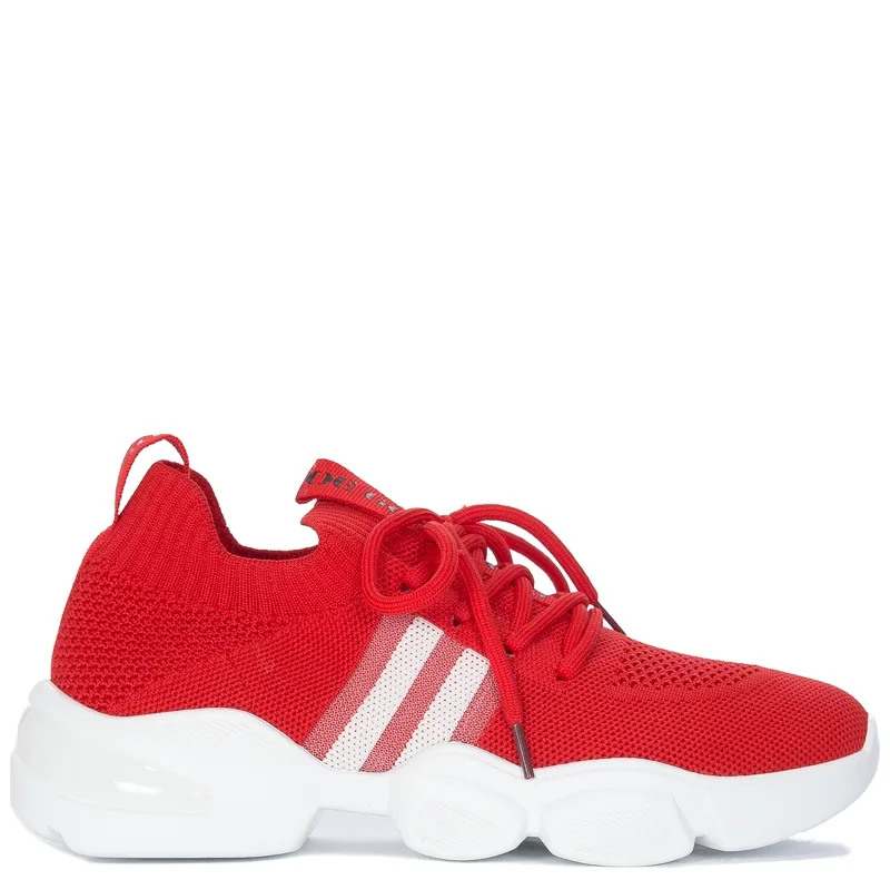GOE Sneakersy buty damskie sportowe czerwone