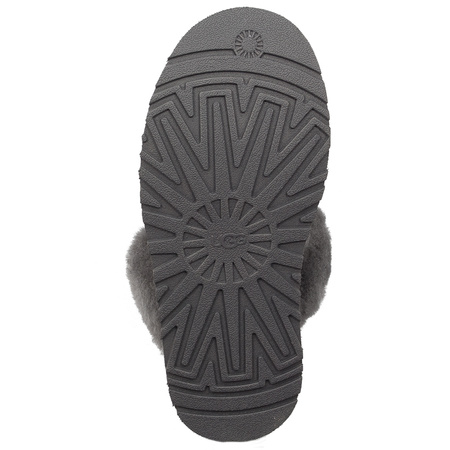 UGG Kapcie damskie na platformie Disquette Charcoal