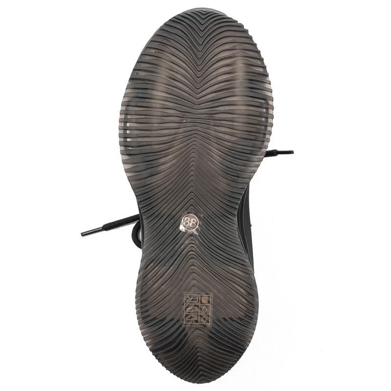 GOE Sneakersy buty damskie Black Czarne