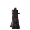 Boccato Leather Lace-Up Ankle Boots Side Zipper Chocolate Brown 342-60-R326