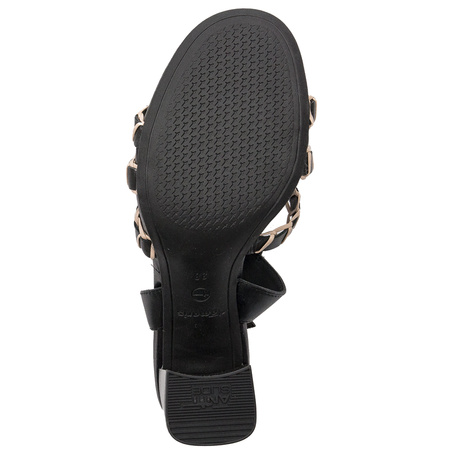 Tamaris Black/Nude Women's Sandals