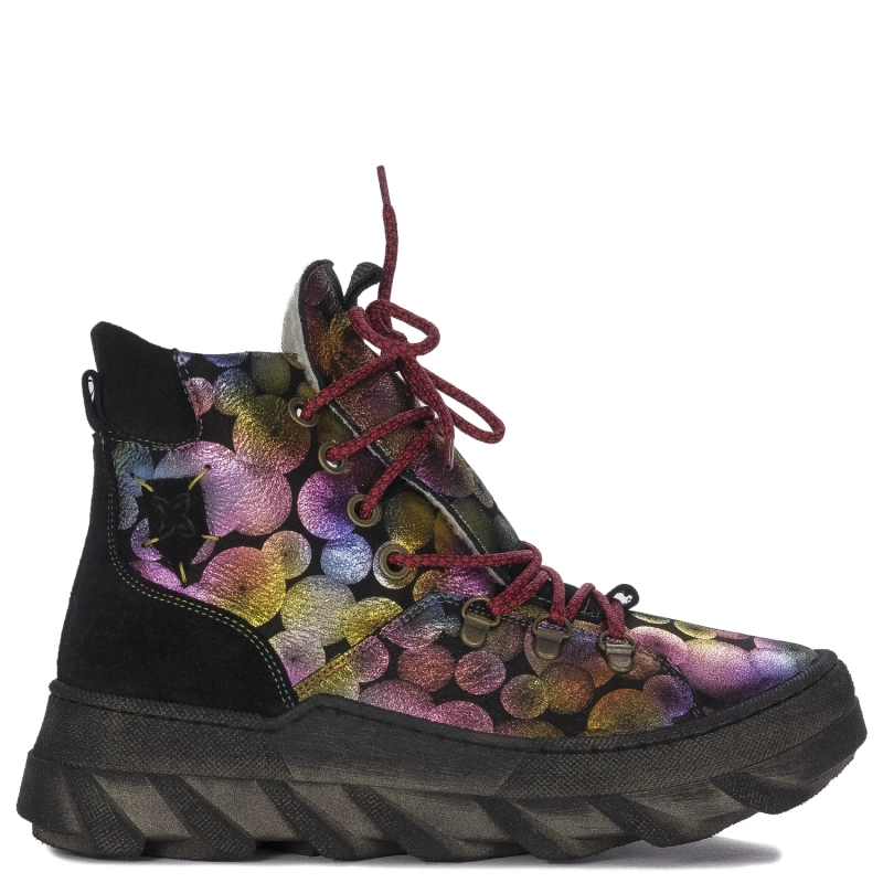 Maciejka Multicolor Women's Lace-Up Boots