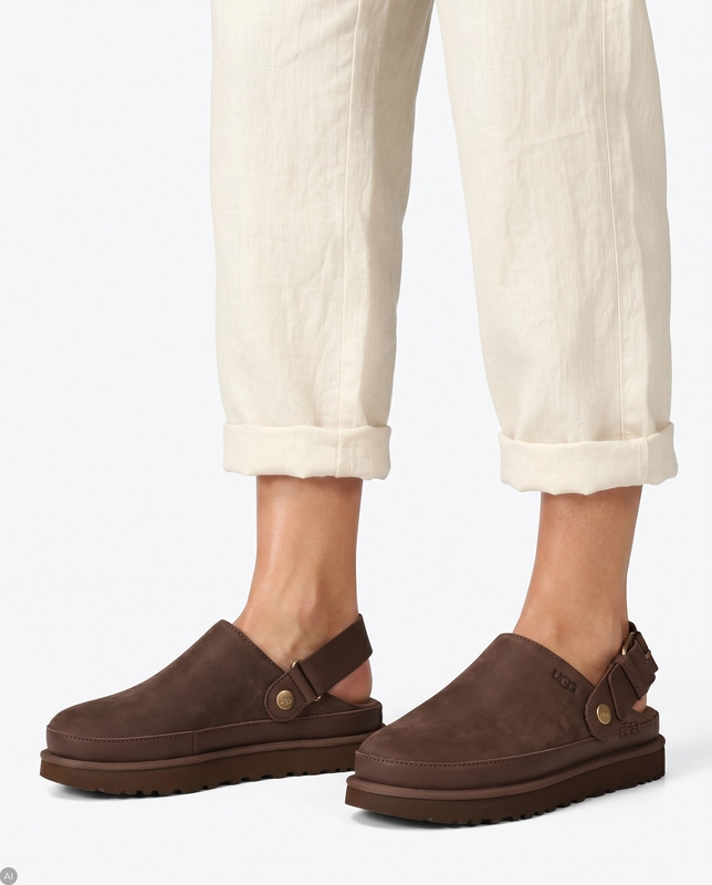 UGG W Goldenstar Villa Clog Dark Chestnut 1169590-DKC