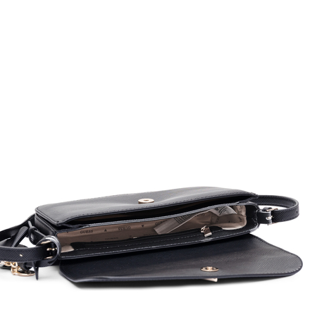 Guess Elegant Small Classic Bag With Decorative Charm Black HWZG2227190-BLACK
