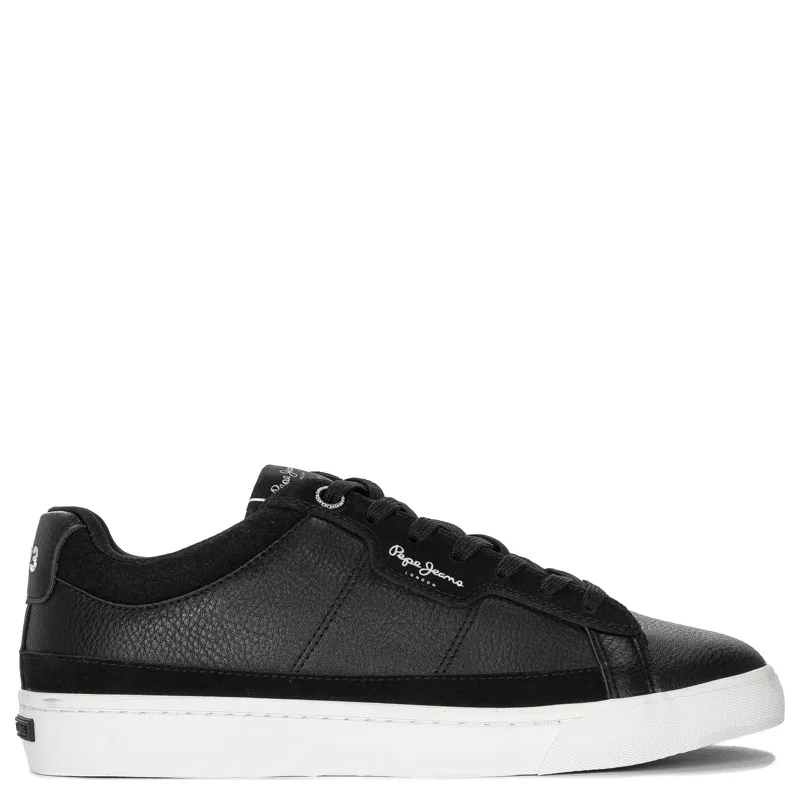 Pepe Jeans Sneakersy buty męskie Black Barry Smart czarne