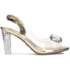 Sca'viola Women's Sandals On A High Heel Gold S-97