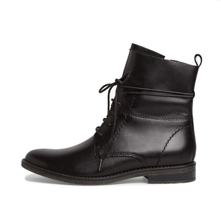 Marco Tozzi Women's Leather Ankle Boots Black