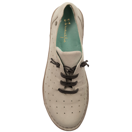 Maciejka Women's Leather Half Shoes Beige