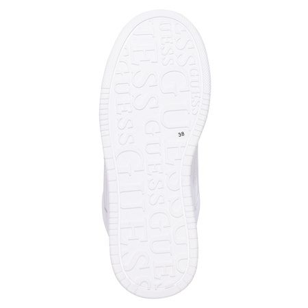 Guess Platform Sneakers With Gold Details White FLTDELELE12-WHITE