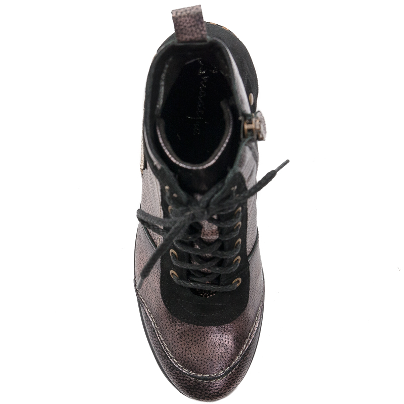 Maciejka Leather Black & Gold Boots