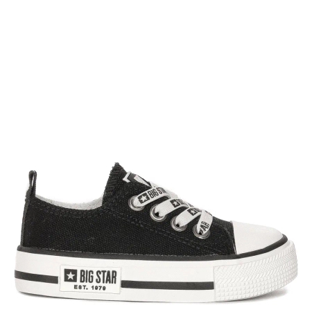 Big Star Trampki dziecięce chłopięce wsuwane Black czarne