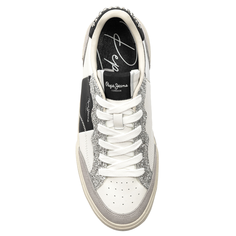 Pepe Jeans Sneakersy Damskie Srebrne