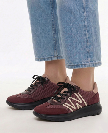 Wonders Women's Platform Half Shoes Nubuk Vino