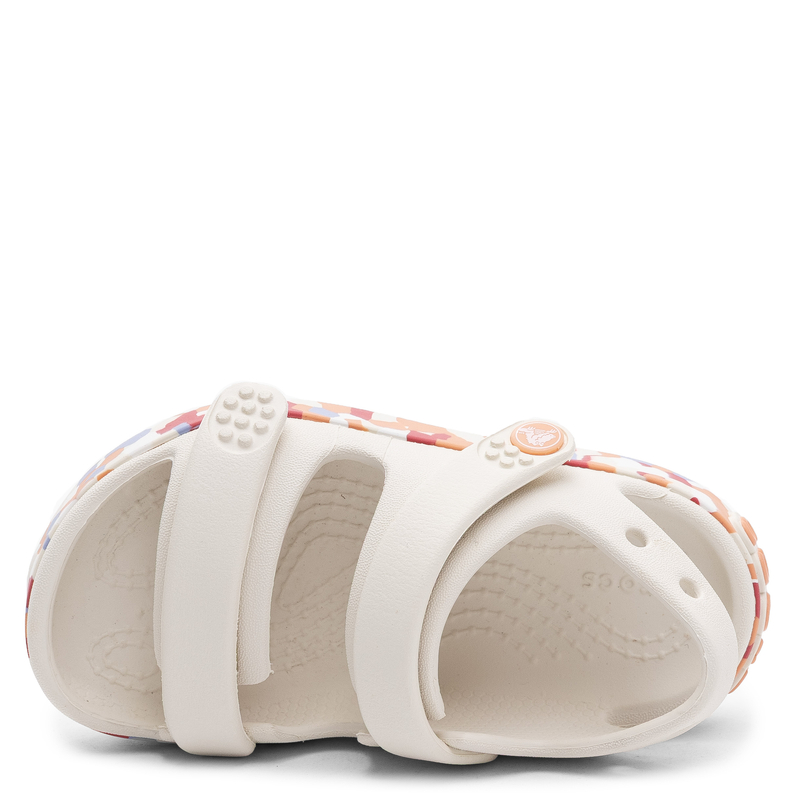 Crocs Classic Marbled Sandal Sandały Dziecięce Wzorzysta Podeszwa Beżowe 212528-2MK