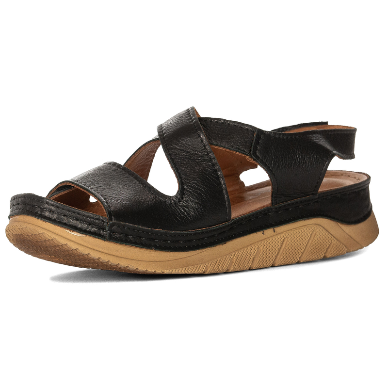 Maciejka Women's Leather Sandals Black