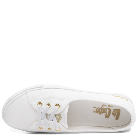 Lee Cooper Women's Chunky Platform Sneakers Beige White LCW-26-02-4043L
