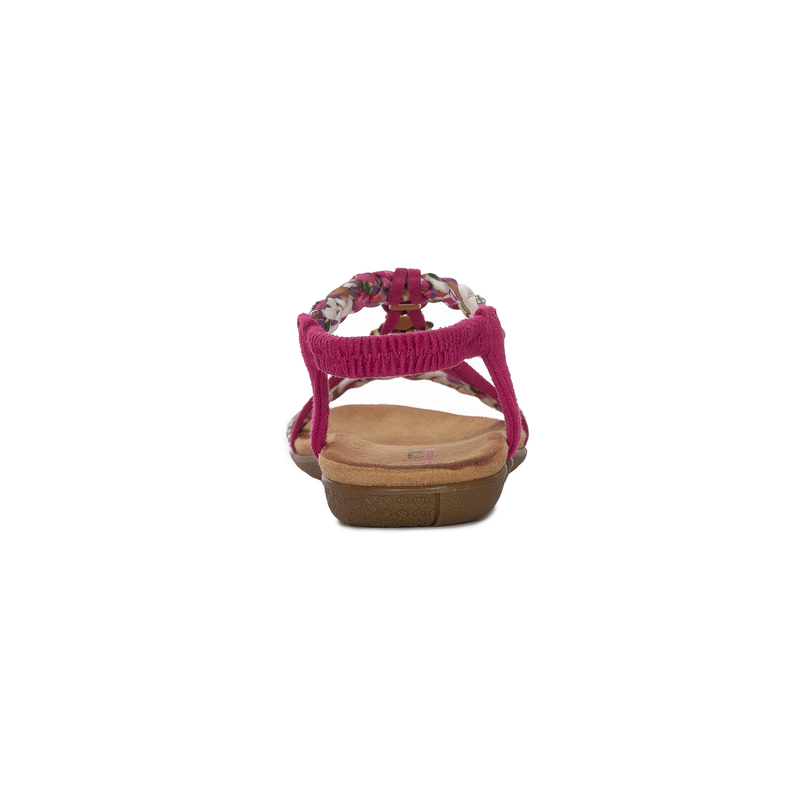 Artiker Comfort Braided Pink Jeweled Women's Sandals Fuchsia 56C1314