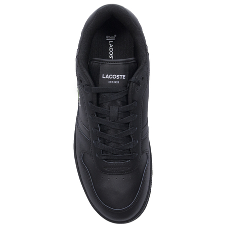 Lacoste Sneakersy męskie skórzane T-Clip Set 224 SMA BLK/BLK
