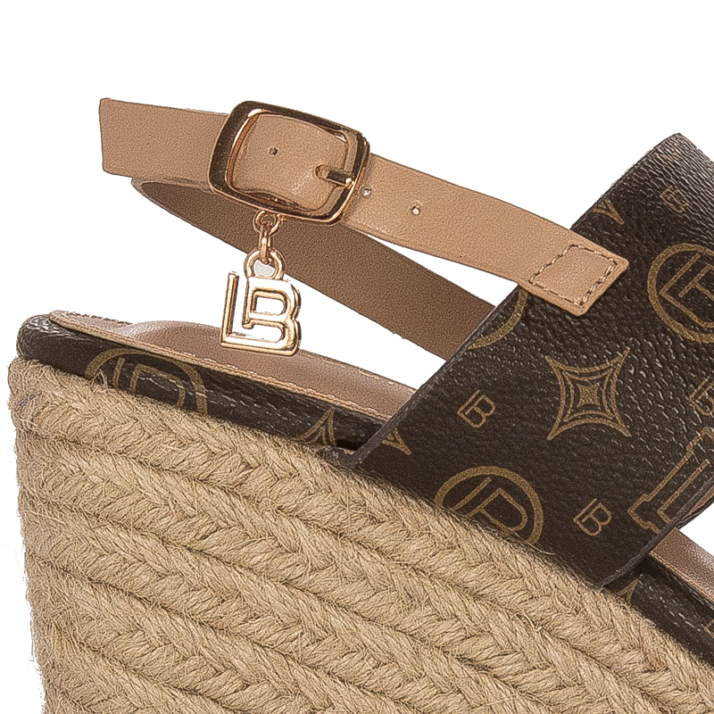 Laura Biagiotti Women Sandals On Heel Brown