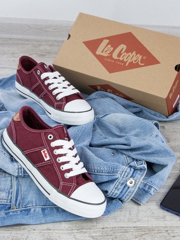 Lee Cooper Trampki damskie bordowe