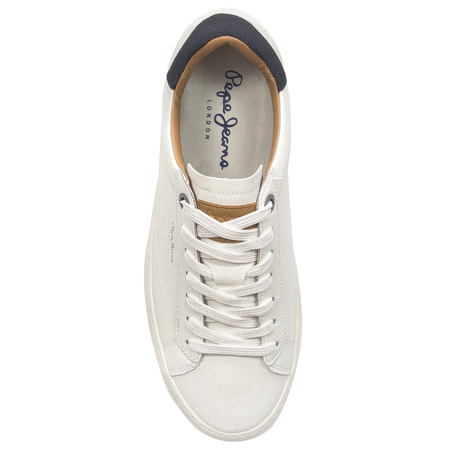 Pepe Jeans Sneakersy półbuty męskie Yogi Original White białe