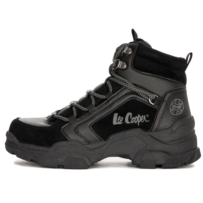 Lee Cooper Buty zimowe trekkingowe damskie Black czarne