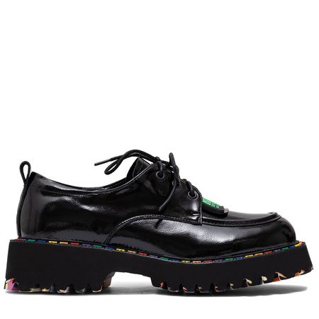 Artiker Women's Leather Patent Black Shoes