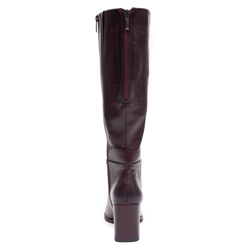 Tamaris Eleganckie Na Słupku Kozaki Damskie Bordowe 1-25515-41-585