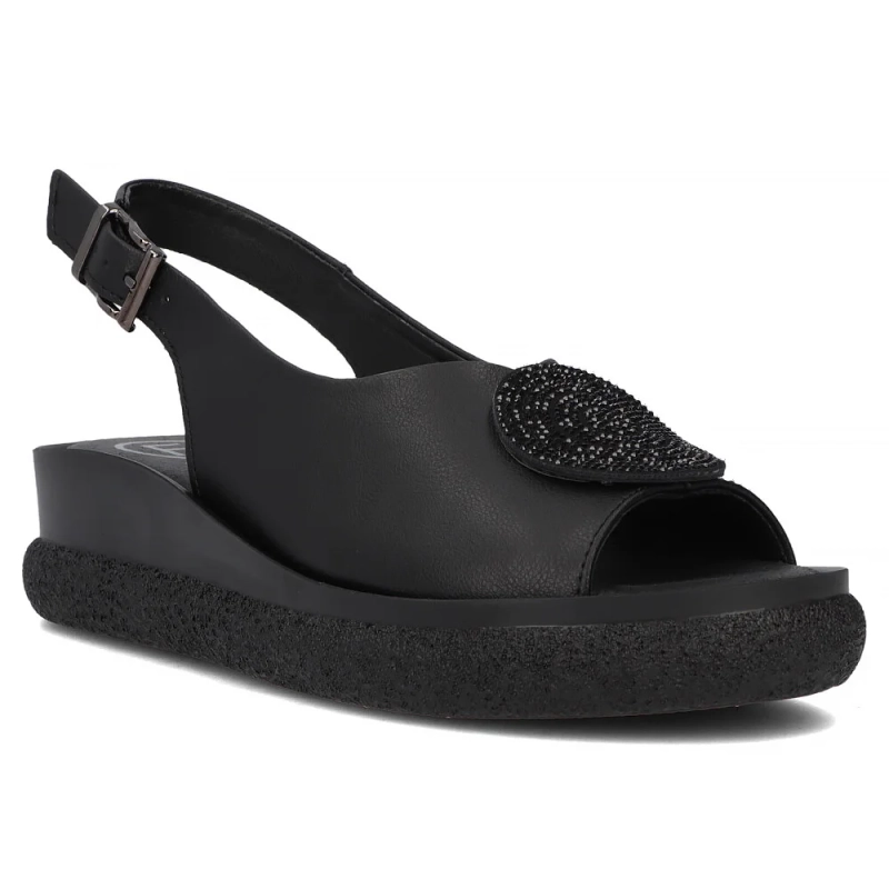 Filippo Women's Flat Sandals Black