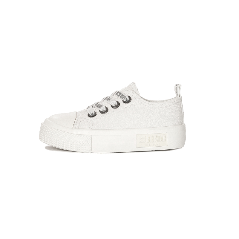 Big Star White children's slip-on sneakers