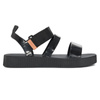 Zaxy Mood Sand Flatform Ad Black Sandals