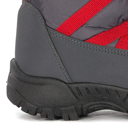 Lee Cooper Śniegowce botki dziecięce chłopięce Grey szare