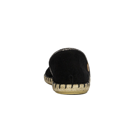 Verbenas Espadryle damskie Carmen Strass Negro czarny