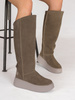 Maciejka Dirty Beige Knee-High Boots