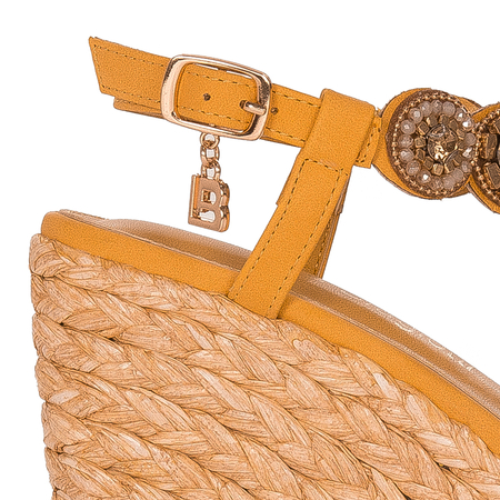 Laura Biagiotti Women Sandals On Heel Yellow