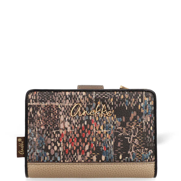 Anekke 43719-902 Portfel Damski Wielokolorowy Etui na Karty Dokumenty Organizer 43719-902