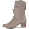 Maciejka Women's Leather Velour Boots Beige