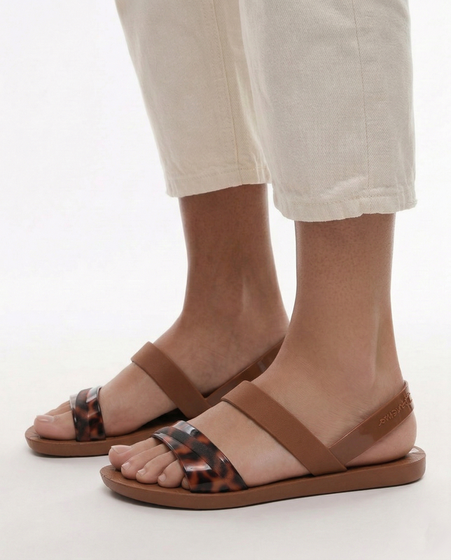Ipanema Vibe Sandals With Animal Print Brown 83767-BR604