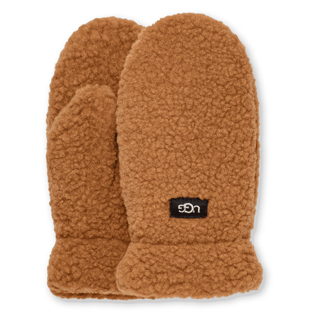 Ugg Children's Gloves Uggfluff Mitten Chestnut