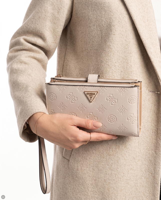 Guess Blake Women's Wristlet Wallet Bone SWPD2222157-BONE
