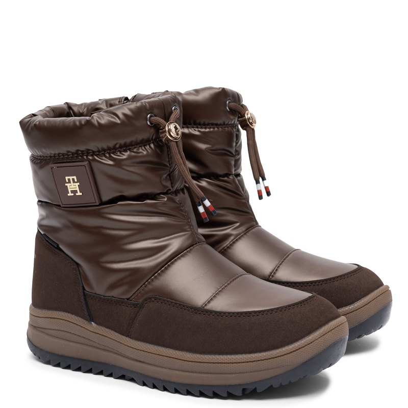Tommy Hilfiger Śniegowce Wodoodporne Brązowe T3AD-35206