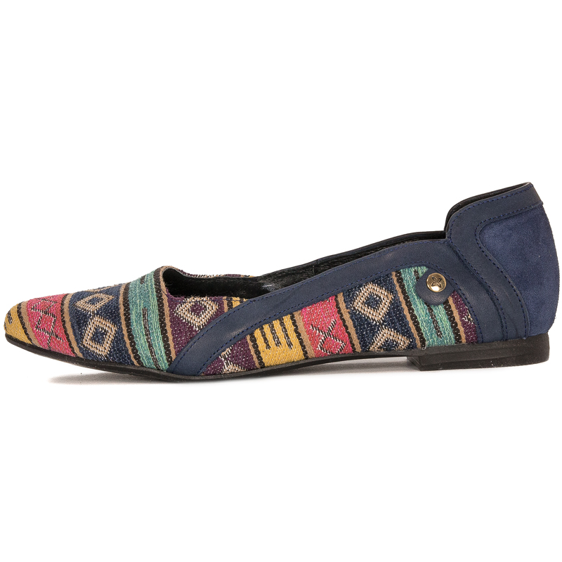Maciejka Navy Blue Ballerina Shoes