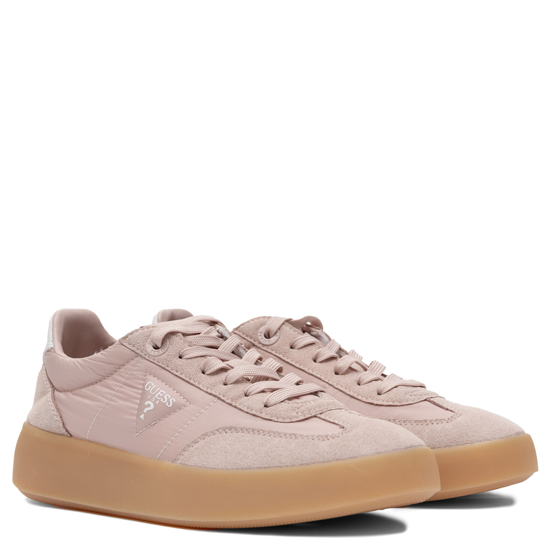 Guess Stylowe Sneakersy Platformowe Damskie Sznurowane Różowe FLPPAR-FAB12-PINK