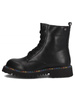 Filippo Leather Lace-Up Ankle Boots With Rainbow Piping Black DBT7428-25-BK